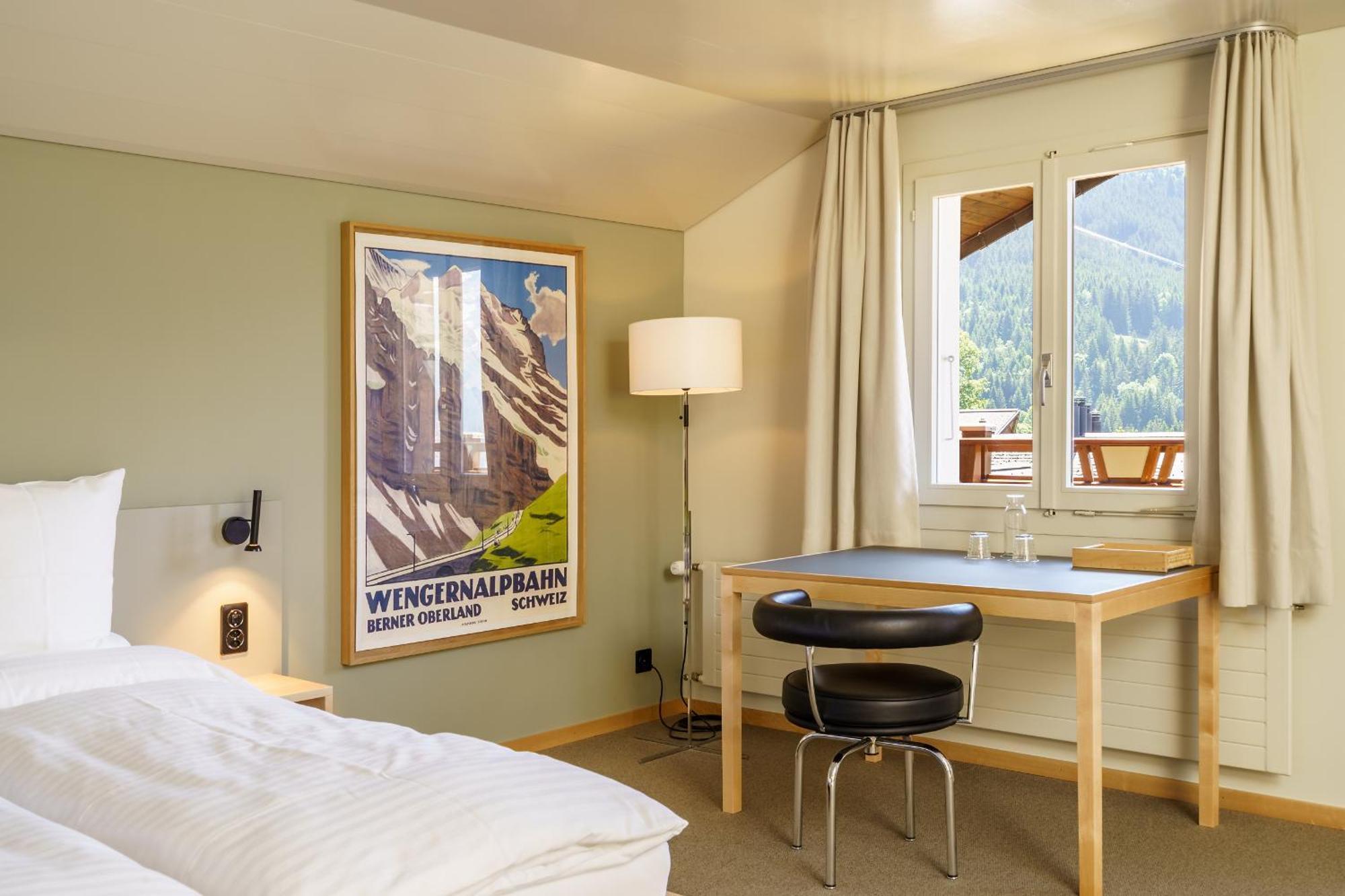 Hotel Alpenruhe - Vintage Design Hotel ヴェンゲン 部屋 写真